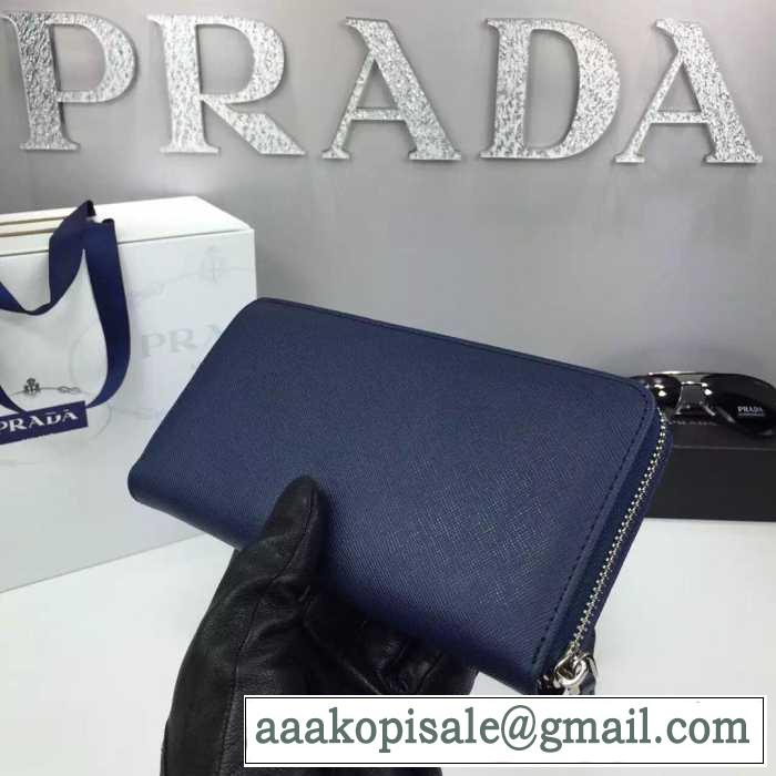 収納力を誇る　今季　秋冬 prada プラダ ビジネスケース 最大の魅力　長財布 2色可選