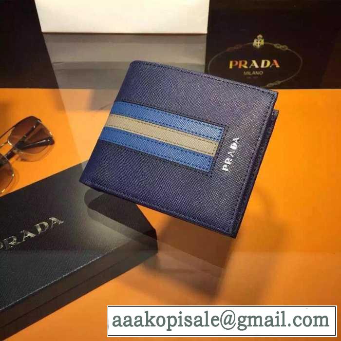 気品に溢れた　秋冬 prada プラダ 最高級の革を使用した　財布 2色可選