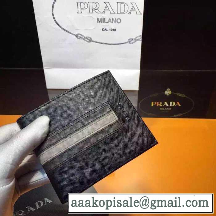 気品に溢れた　秋冬 prada プラダ 最高級の革を使用した　財布 2色可選