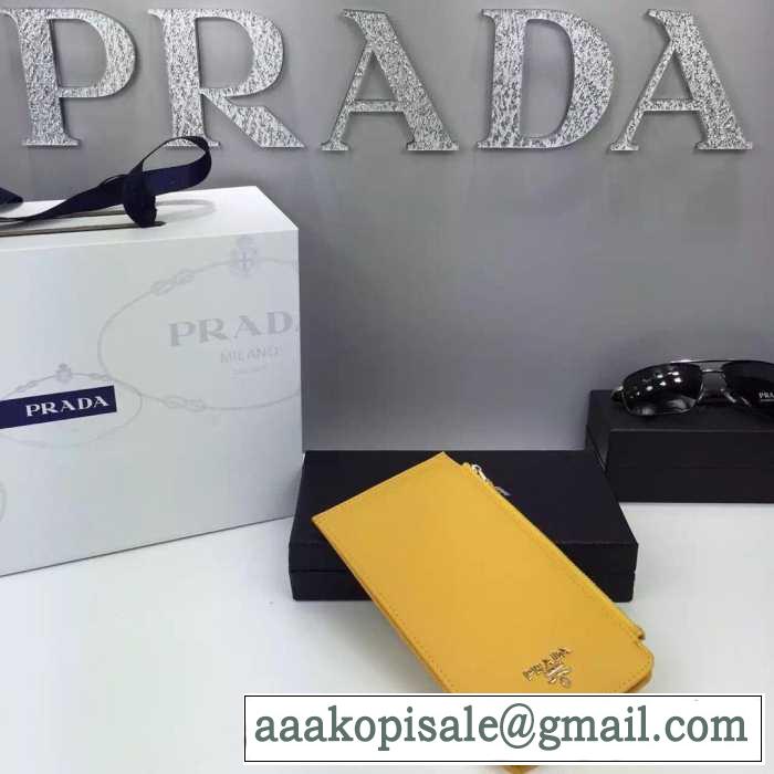 プレゼントに　秋冬 PRADA プラダ カードケース　高品質やシンプル 5色可選