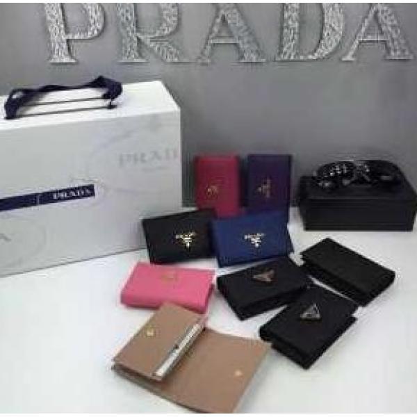 格安　秋冬 PRADA プラダ カード入れ付 小銭入れ　収納できる財布 6色可選_プラダ レディース財布_財布 レディース