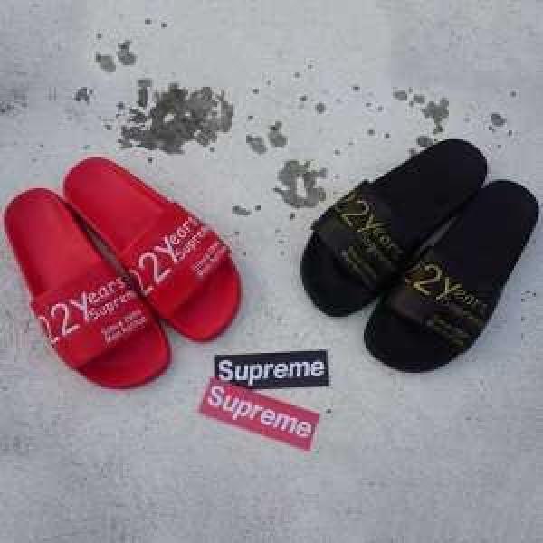 ～希少 2016 SUPREME シュプリーム スリッパ 男...