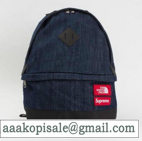 存在感のあるSupreme シュプリーム 15SS The North Face Denim Day Pack ノースフェイスデイムデイパック インディゴ 大容量のあるバッグ.