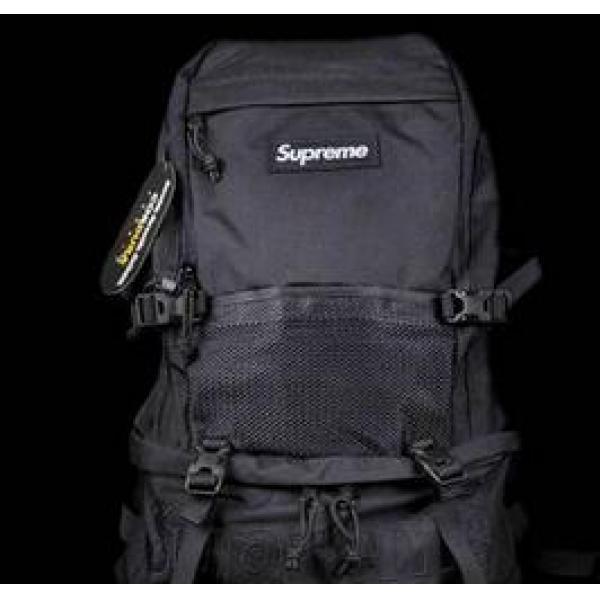  お買い得　Supreme 15FW Contour Backpack コンツアー 収納力も抜群　バックパック ブラック_シュプリーム メンズバッグ_バッグ メンズ_スーパーコピーブランド激安通販 専門店  