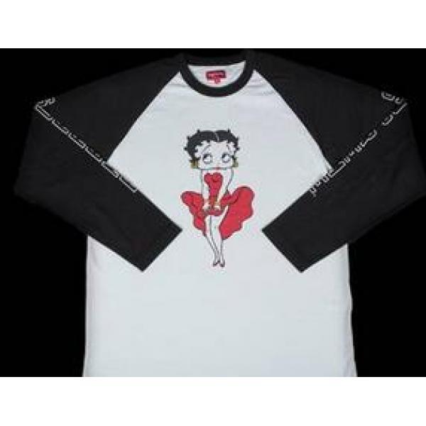 存在感あるアイテム　シュプリーム ベティブープラグラン　軽やかなシャツ　ブラック_長袖Tシャツ_メンズファッション_スーパーコピーブランド激安通販 専門店  