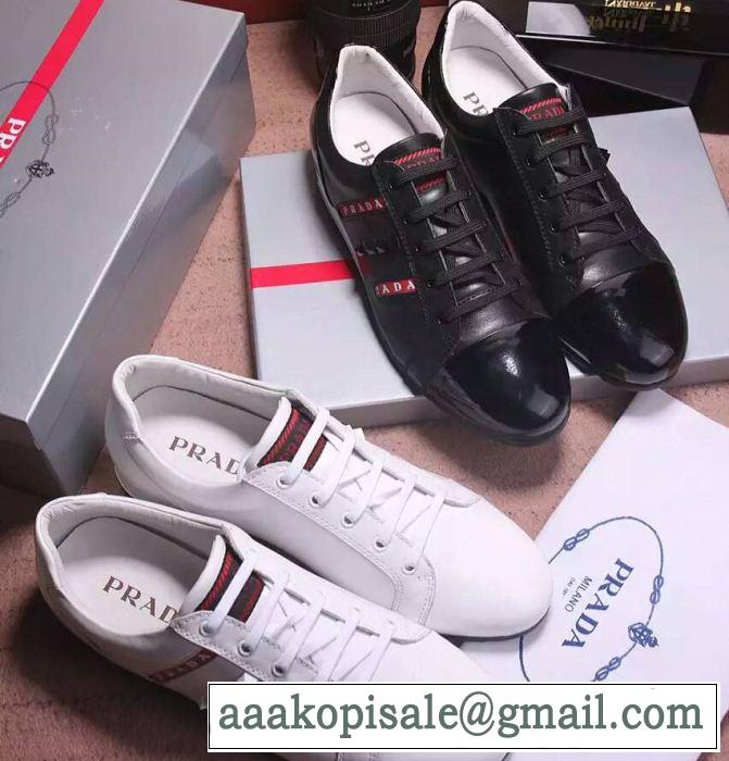 2016 【人気ブログ掲載】 プラダ PRADA フラットシューズ  2色可選