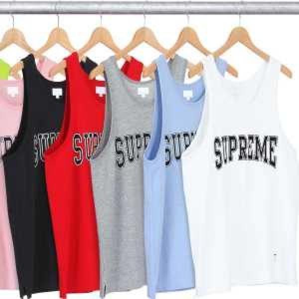 落ち着いた感覚 Supreme 15ss Collegiate Tank Top タンクトップ 男女兼用 2色可選_半袖Tシャツ_メンズファッション_スーパーコピーブランド激安通販 専門店  