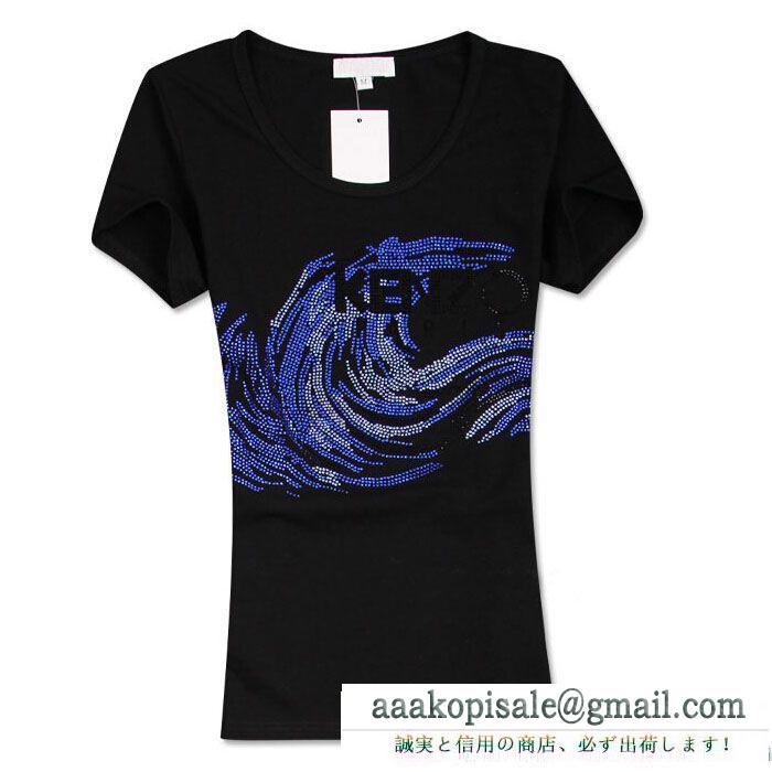 2015春夏 最旬アイテム ケンズ レディース 無地 半袖 tシャツ 2色可選 
