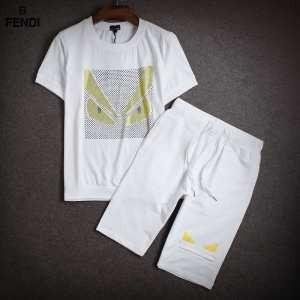 人気ブランド 2015 フェンディ FENDI 半袖Tシャツ 上下セット 2色可選_フェンディ FENDI_ブランド コピー 激安(日本最大級)