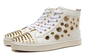 ゴージャスなルブタンスニーカーコピールイススパイクスハイカットスニーカー CHRISTIAN LOUBOUTIN LOUIS