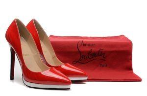 大注目ルブタンレディース靴ハイヒールパンプスCHRISTIAN LOUBOUTIN通勤パーティーレッド120MM