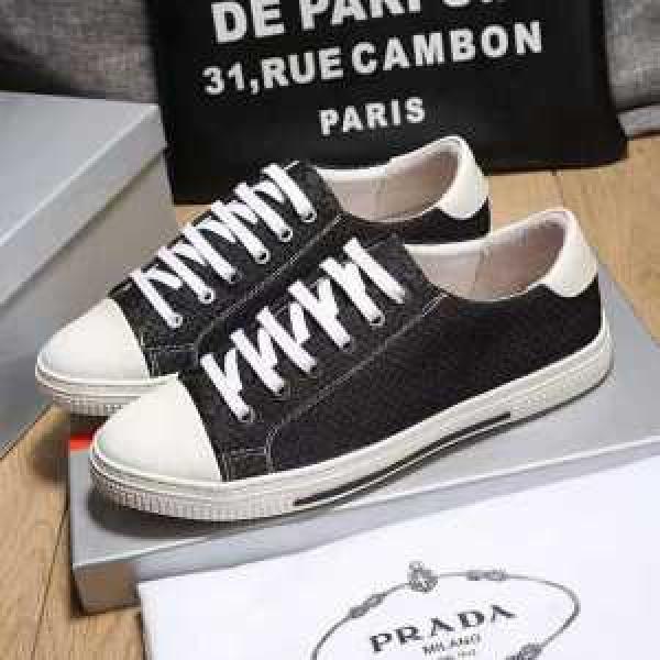 プレゼントに 2017春夏 プラダ PRADA フラットシューズ_スニーカー、靴_メンズファッション_スーパーコピーブランド激安通販 専門店  