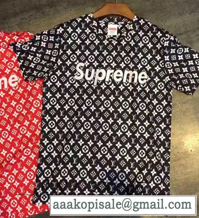 親和性抜群なSupreme x LV BOX LOGO Tee シュプリーム 　半袖Tシャツ 2色可選.心地はまさに大人の