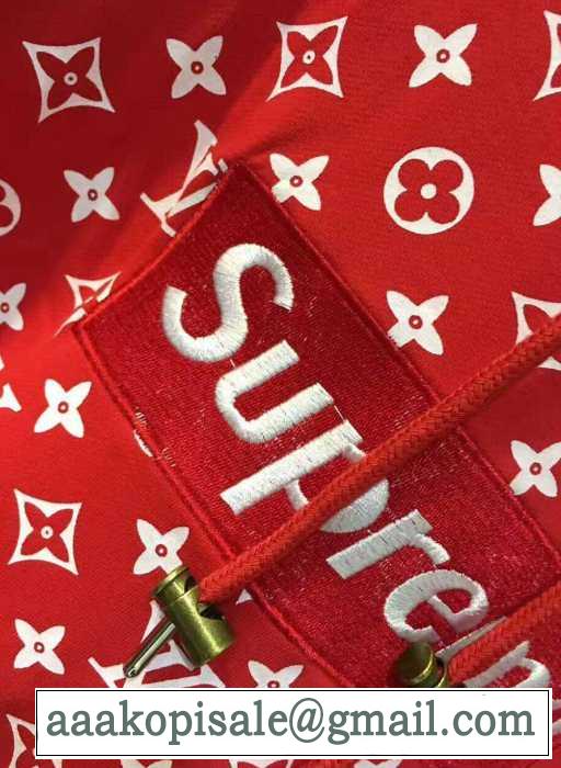 快適な状態をキープする17SS Supreme x LV シュプリーム SUPREME 速乾性に優れたパーカー.