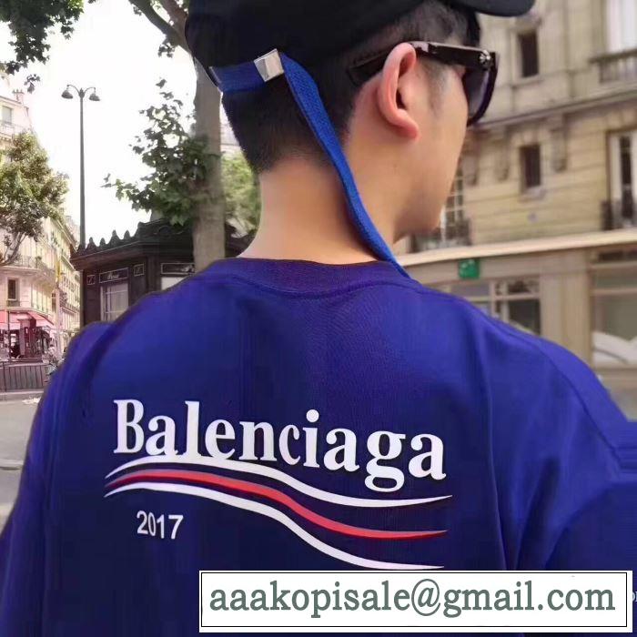 2017 バレンシアガ BALENCIAGA 完売品！高級感を引き立てる 半袖Tシャツ