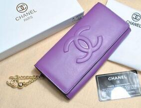 上品で高級感のあるデザイン　  CCゴロ折り上質なレザーの長財布 紫色_ _ブランド コピー 激安(日本最大級)