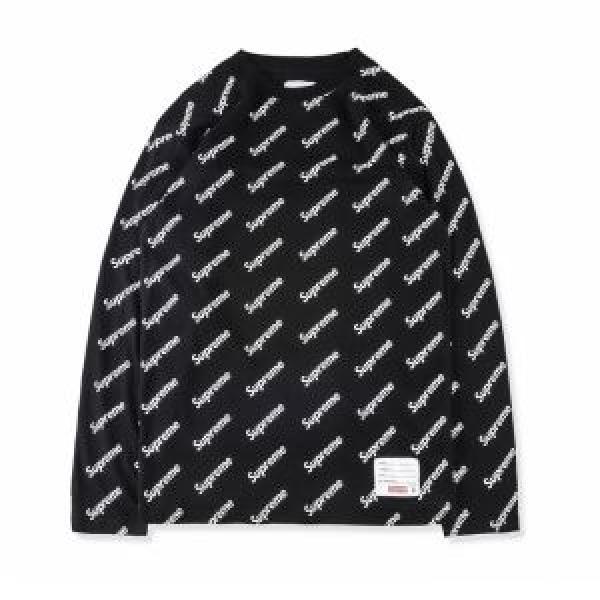 4色可選 長袖Tシャツ シュプリーム SUPREME めちゃくちゃお得 JA  Supreme 17FW week6 Logo 2017秋冬_長袖Tシャツ_メンズファッション_スーパーコピーブランド激安通販 専門店  