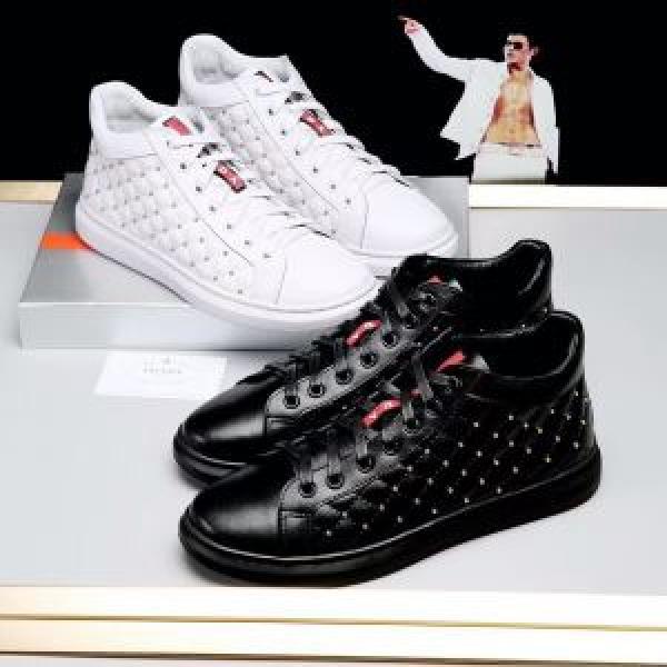 2色可選 PRADA ハイトップシューズ 綺麗に決まるフォルム！人気定番2017プラダ_スニーカー、靴_メンズファッション_スーパーコピーブランド激安通販 専門店  