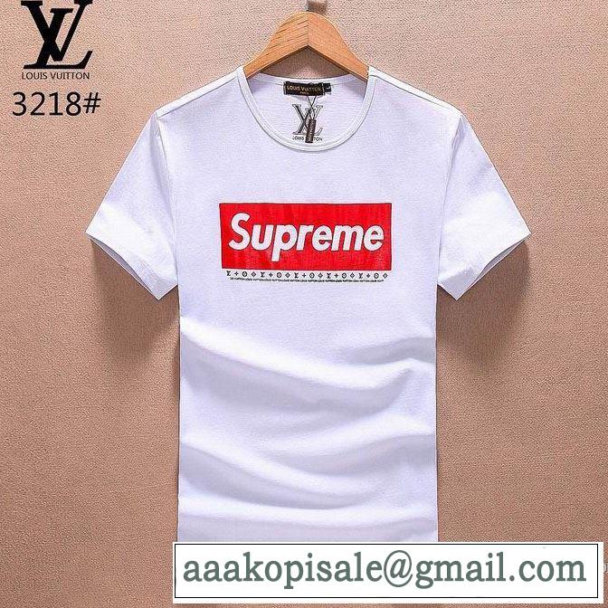 シュプリーム SUPREME ラックスした雰囲気 3色可選 2018春夏新作 半袖Tシャツ 海外セレブ愛用