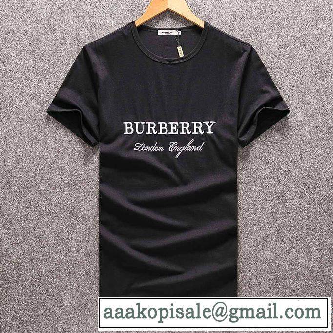 海外限定アイテム 半袖Tシャツ バーバリー BURBERRY 3色可選 2018春夏 
