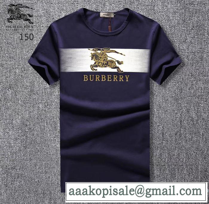 バーバリー BURBERRY 3色可選 人気デザインで欲しい クールビズ 2018春夏新作 半袖Tシャツ