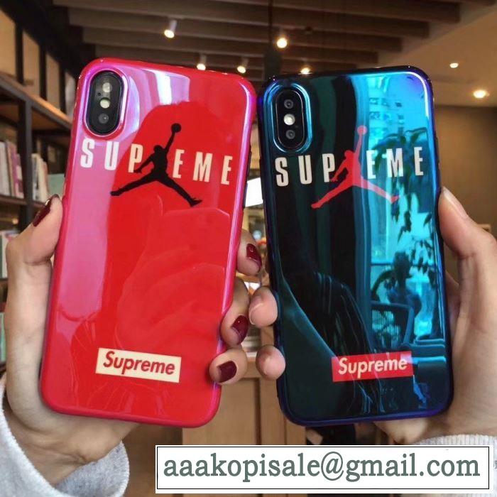  欧米韓流 シュプリーム SUPREME 2018最安値！ iphoneX ケース カバー 2色可選