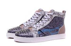 キレイクリスチャンルブタンルイスフラットハイカットスニーカー LOUBOUTIN LOUIS_クリスチャンルブタン CHRISTIAN LOUBOUTIN_ブランド コピー 激安(日本最大級)