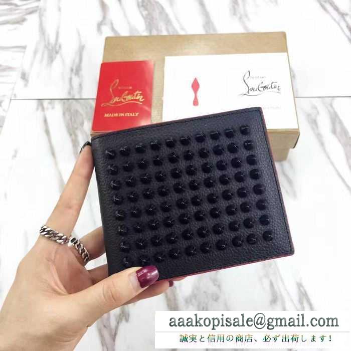  2016秋冬 完売品！ christian louboutinクリスチャンルブタン 二つ折り財布