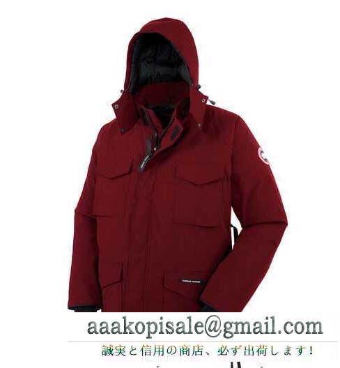 秋冬着心地抜群のカナダグース、Canada gooseの防風性、保温性、防水性に優れる男性ダウンジャケットコート