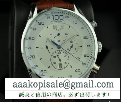 シンプル 自動巻き 7針クロノグラフtag heuerタグホイヤー メンズ腕時計
