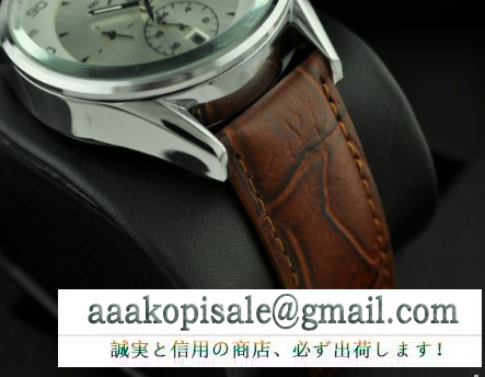 シンプル 自動巻き 7針クロノグラフtag heuerタグホイヤー メンズ腕時計