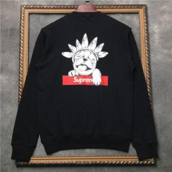 2020新品SUPREMEシュプリーム パーカー コピー 可愛いプリント 非常に良い身なり効果 ブラック、ホワイト プルオーバーパーカー