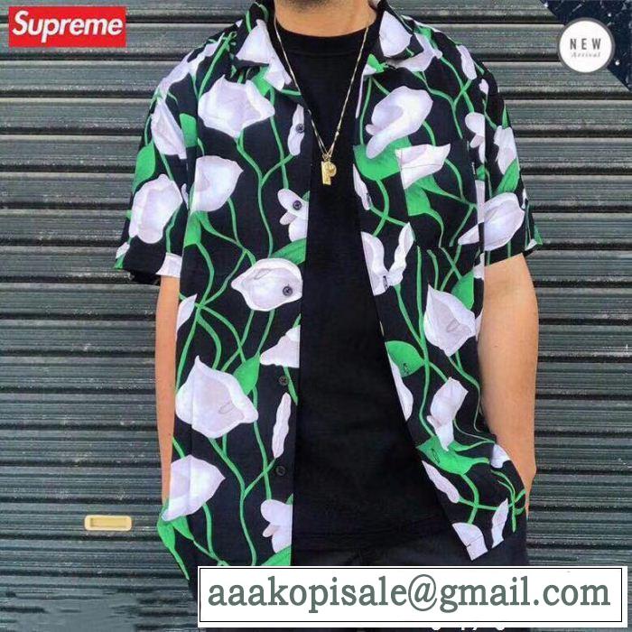 稀少*入手困難 ASupreme 18SS week17 Lily Rayon Shirt シュプリーム SUPREME ポロシャツスタイリッシュな印象