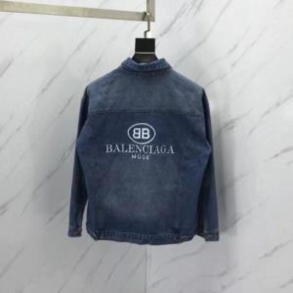 美品*入手困難　バレンシアガ BALENCIAGA　高感度アイテム　デニムジャケット　2018新品入荷_ジャケット パーカー セーター コート_メンズファッション_スーパーコピーブランド激安通販 専門店  