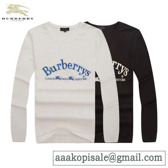 注目美品 BURBERRY 2色可選美品*入手困難 秋季超人気アイテム長袖/Tシャツ バーバリー