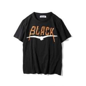 高品質 人気 2017春夏 半袖 2色可選 OFF-WHITE BLACK カジュアル_Off-White オフホワイト_ブランド コピー 激安(日本最大級)