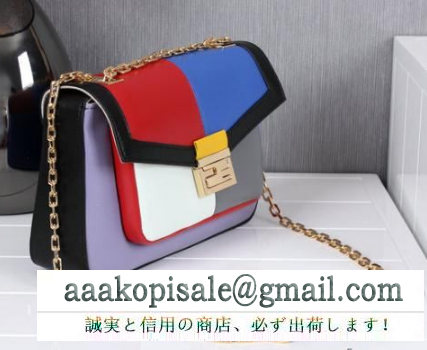 可愛い fendi フェンデイ レディース ショルダーバッグ チェーンストラップ