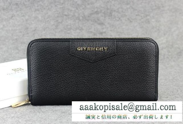 大人しい上品なジバンシィ、Givenchyの人気セール高品質のファスナー開閉式のメンズレディースロングウォレット