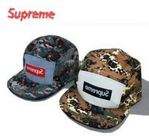 迷彩キャップ　SUPREME　シュプリーム　コピー　ロゴ有り　スポーツ　帽子　登山　２色可選