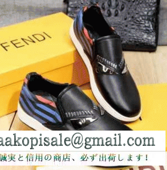 履き心地抜群！ バグズ fendi フェンディ メンズ スリッポン スニーカー