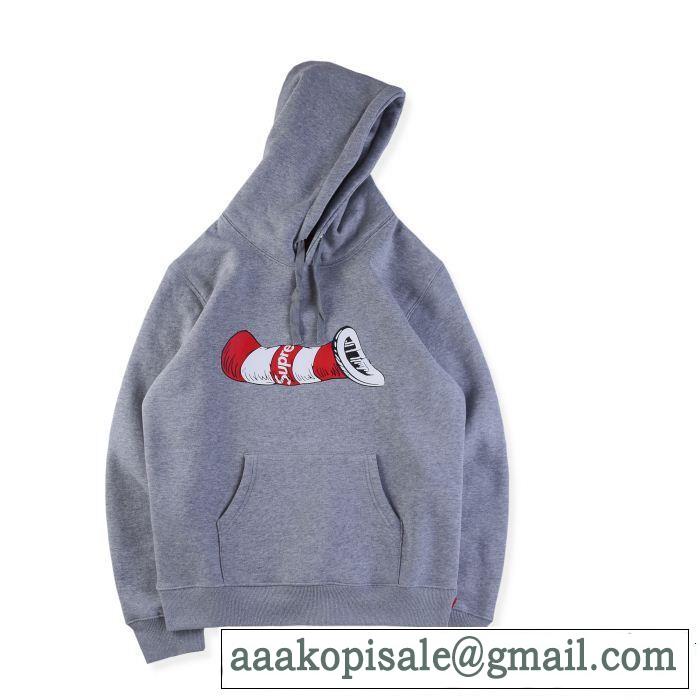 秋冬セール TM Supreme 18FW Cat in the Hat Sweatshirt 上品キレイ3色選択可パーカー