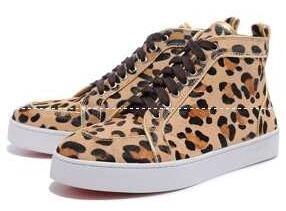 お得100%新品のルブタン 激安、Christian Louboutinのヒョウガラの高いミッドソールメンズスニーカー_クリスチャンルブタン CHRISTIAN LOUBOUTIN_ブランド コピー 激安(日本最大級)