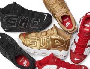 履き心地いい シュプリーム 通販 激安スニーカーSupreme x Nike Air More Uptempo スニーカーシューズ3色可選