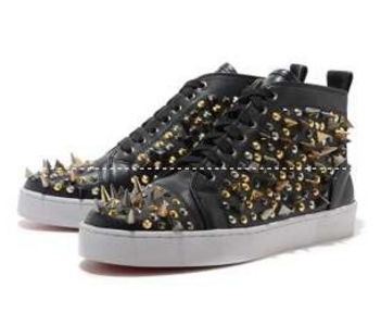 大人気　Louboutin ルブタン コピー　ルイス　louis スパイクス　ハイカット　スニーカー　