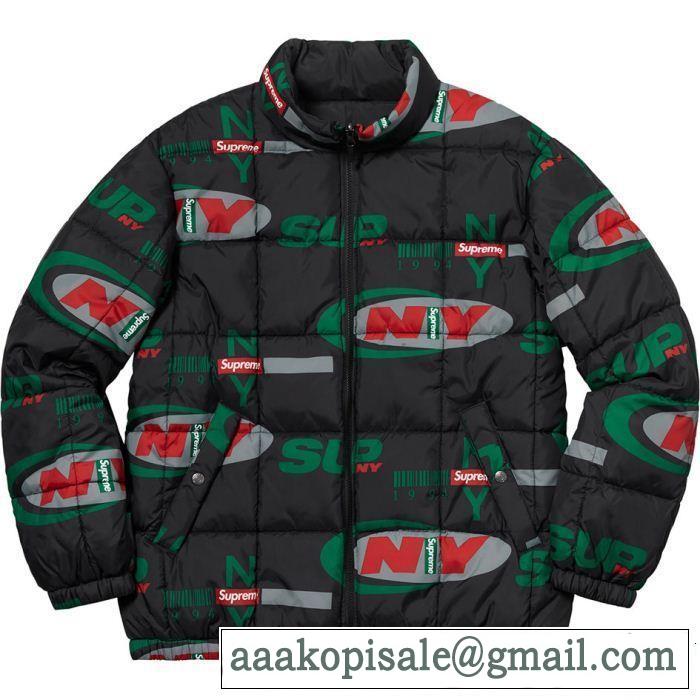 Supreme 18FW NY Reversible Puffy Jacket SUPREME シュプリーム 秋のお出かけに最適 2色可選 超定番人気