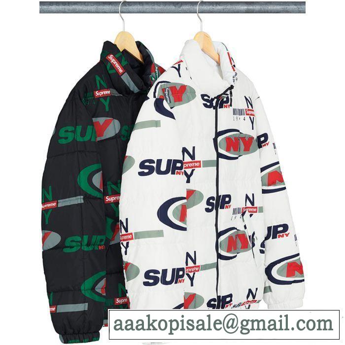 Supreme 18FW NY Reversible Puffy Jacket SUPREME シュプリーム 秋のお出かけに最適 2色可選 超定番人気