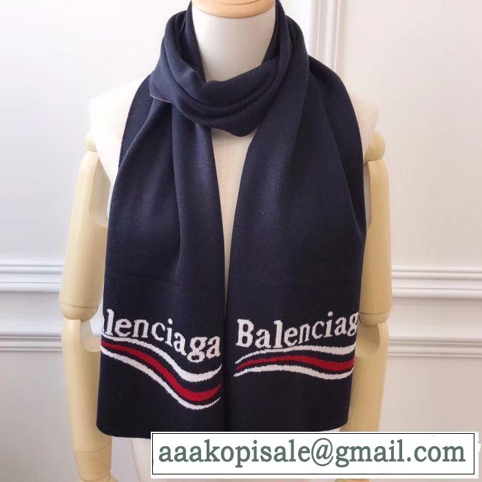  秋冬の必須アイテム バレンシアガ2018年秋冬入荷 BALENCIAGA 3色可選 ロングマフラー