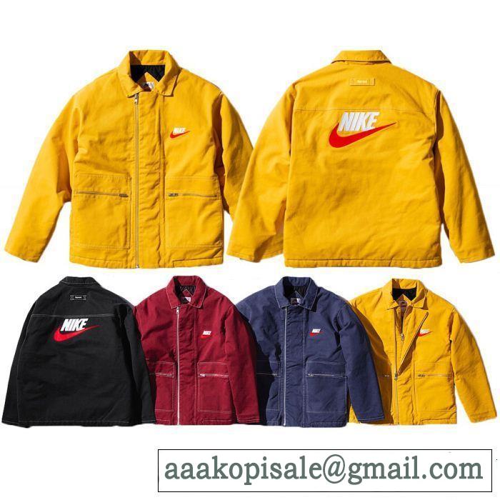 Supreme 18FW x Nike Work Jacke 流行の注目ブランド シュプリーム SUPREME ブルゾン 4色可選