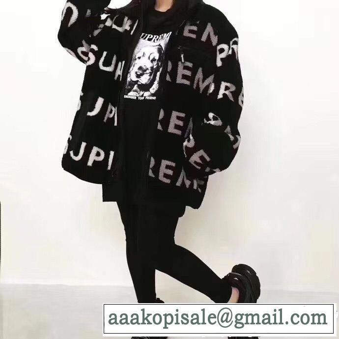 Jacket シュプリーム SUPREME ブルゾン 3色可選 Supreme 18FW Reversible Logo Fleece 今年人気定番