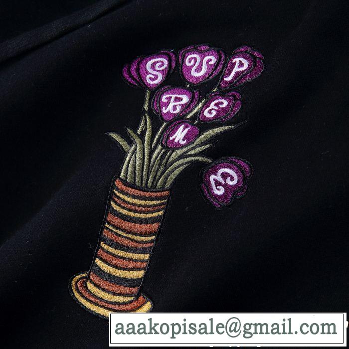 シュプリーム SUPREME 秋の定番 4色可選  Supreme FW18 Flowers Hooded Sweatshirt 話題の新作到着！